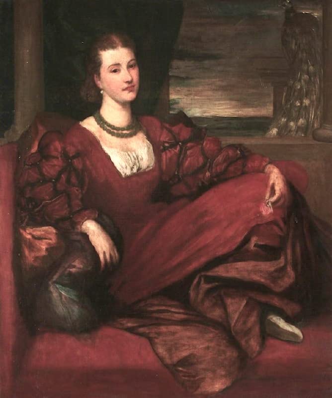 Toile George Frederic Watts la comtesse de Kenmare reproduction peinture salon 60x90cm