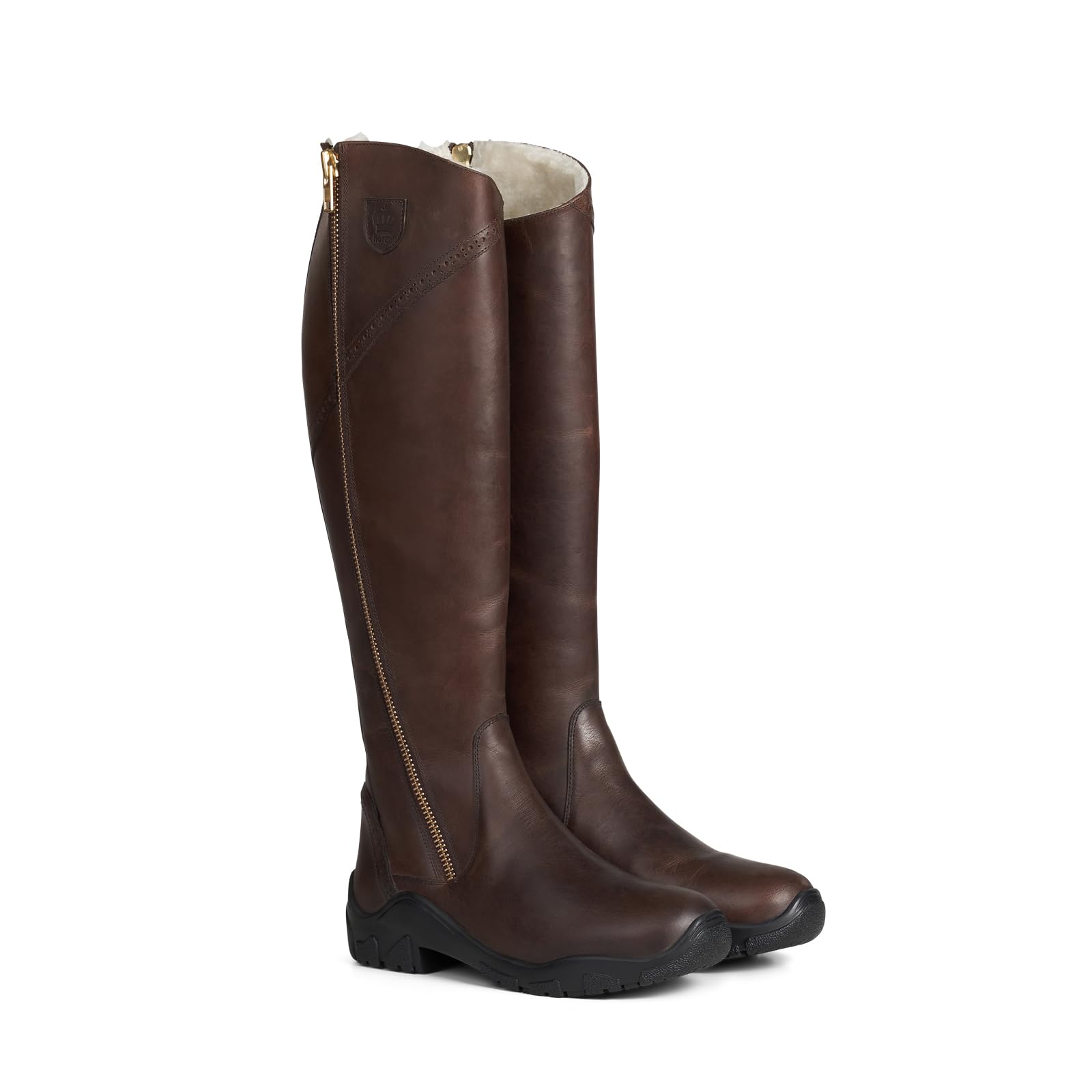 HORZE Stivali invernali da equitazione da donna in pelle Aspen, termici da equitazione in pelle
