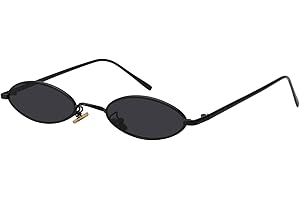MEETSUN Vintage 90s Small Oval Sunglasses