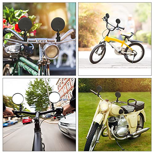 Image of Flintronic Bicycle Mirror, Pack of 2, 360 Rotatable Convex Mirror, Bicycle Mirror, Rear View Mirror, Universal Safe Rear View Mirror for 15-35 mm, Bicycle Handlebar End Mirror for Bicycle, Mountain
