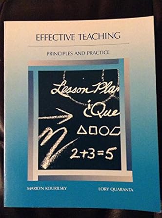 Effective teaching :  principles and practice /
