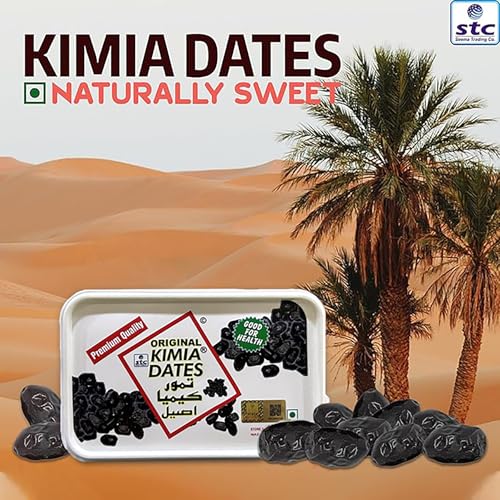 Image of Kimia Original Mazafati Dates - Pack of 1-400gm | Juicy & Delicious Khajoor | Perfect for Snacking (Plastic Box)