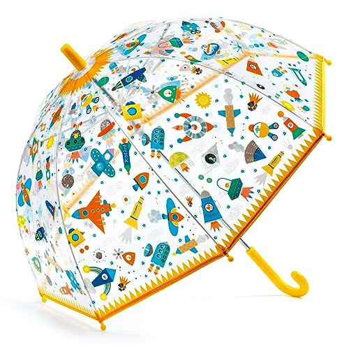 DJECO Paraguas Espacio Accesorios, Juventud Unisex, Multicolor (Multicolor), único
