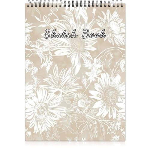 Cabreche Cute Sketchbook Top Spiral Bound Sketch Pad, 9 x