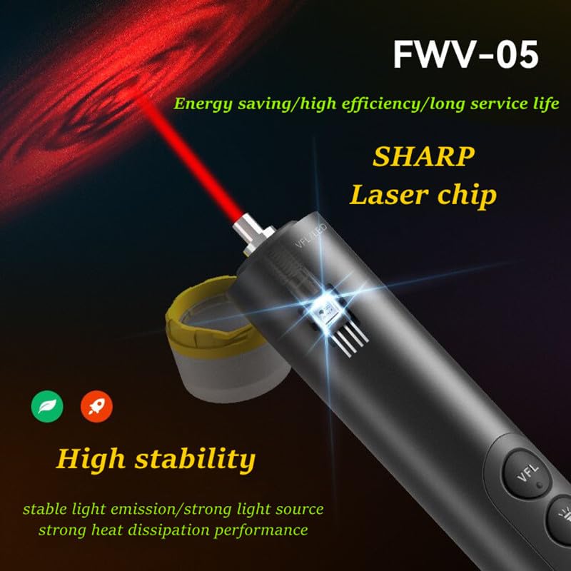 Glasfaser, Mini 3 In 1 Fiber Optical Power Meter Visual Fault Locator 20/30 MW LED VFL für Multi-Tester(-70 to10 20mw)