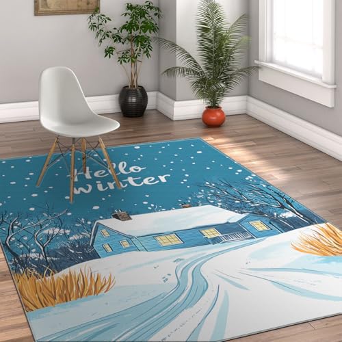 Tapis doux et fin antidérapant 160x230cm style cottage dessin animé
