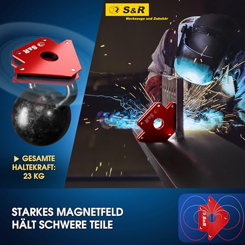 S&R Schweißmagnet – Starke Schweißmagnete & Schweißwinkel magnetisch, Profi Magnetwinkel/Schweissmagnet, Montieren & Schweißen – Schweißzubehör | Welding Magnet & Welding Accessories