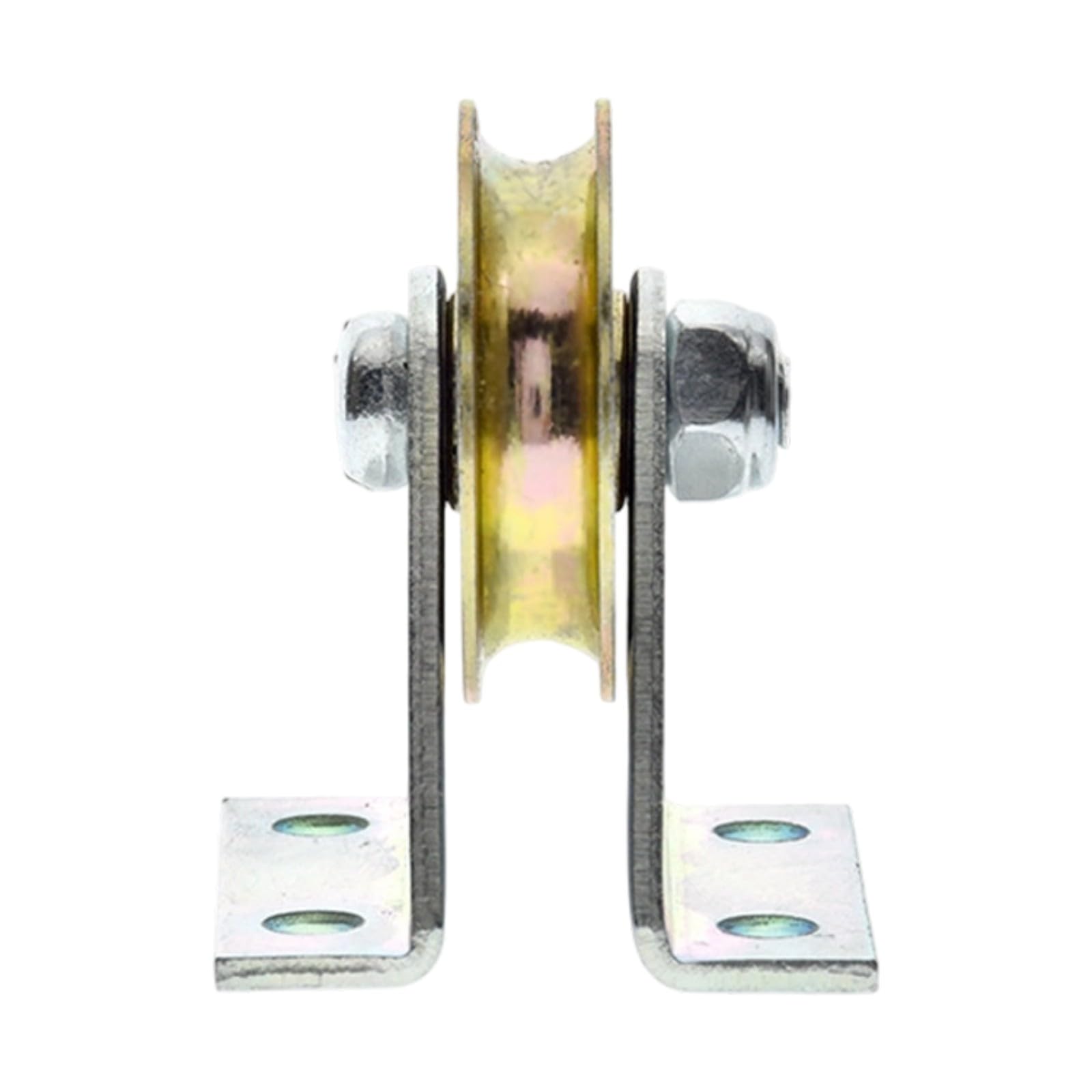 Alloneslife 2L Bracket Pulley U Concave Pulley 6Mm Steel Wire Rope Guide Bracket Fixed Hanging Wheel Guide For Industrial Lifting Construction Site