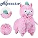 Alpacasso 14" Pink Plush Alpaca,Cute Soft Stuffed Animals Toy.