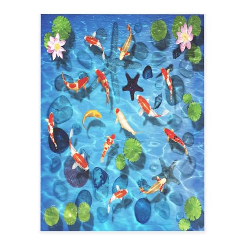 AUGUSTRUSH Japanischer Roter Karpfen Kristallaufkleber