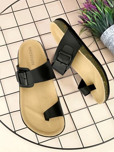 Image of Men Thumb Style Slippers | Ethnic Slip-On Sandals | Traditional Footwear | Comfortable Rubber Sole Chappals | Casual Slippers for Men