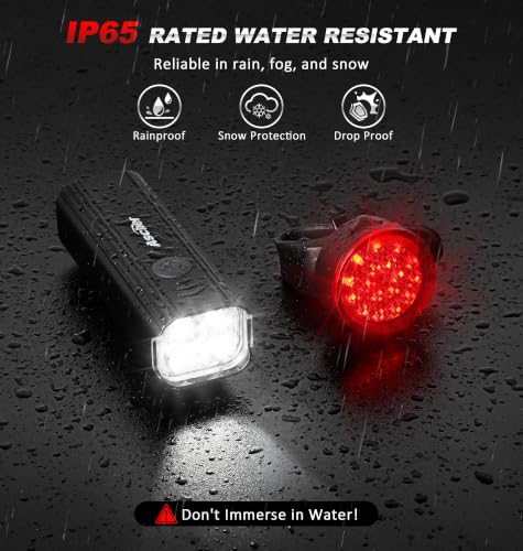 Ascher 1000 Lumens Bike Light Set