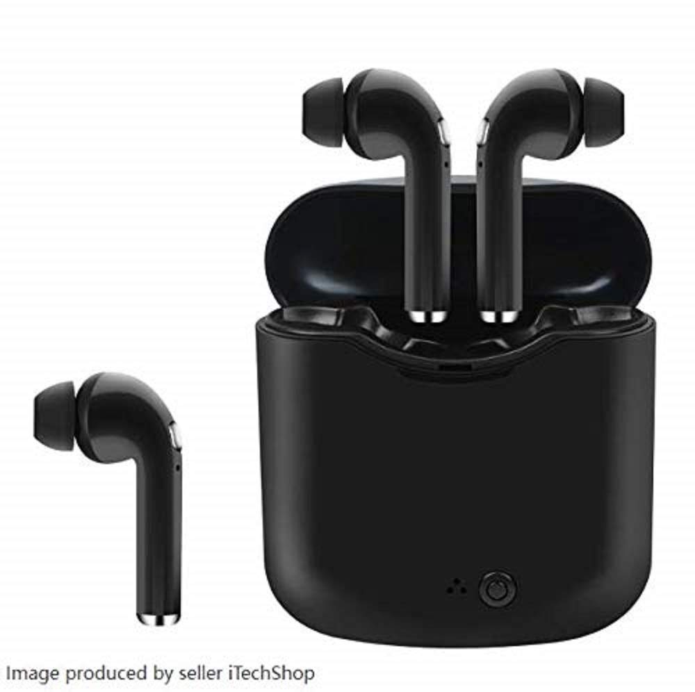 Wireless Earbuds,Bluetooth Headphones Stereo Earphone Cordless Sport Headsets,Bluetooth In-Ear Earphones with Built-In Mic for Smart Phones (Black-A)