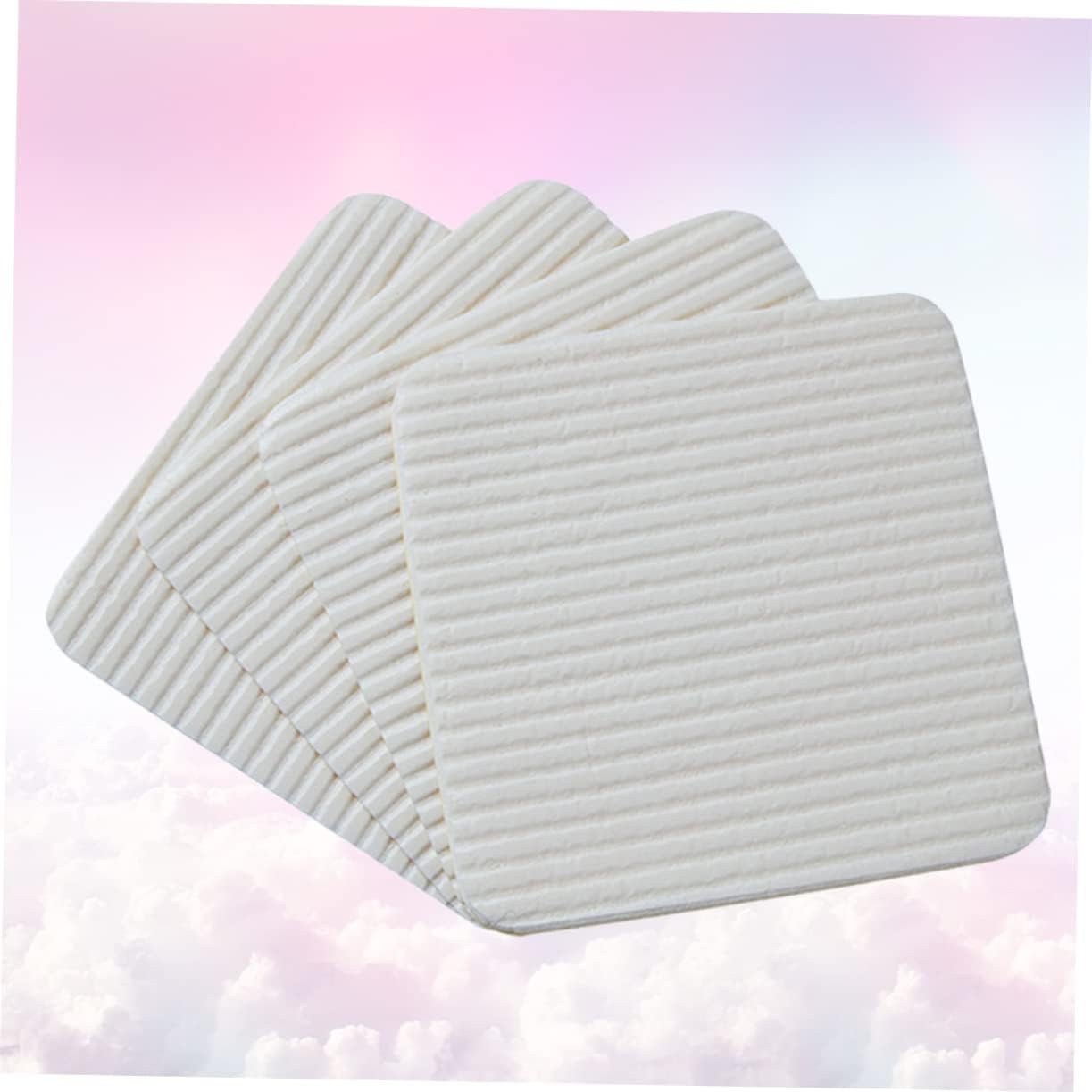 OUNONA 8pcs Non-Slip Double Sided Tape for Hard Floors Carpet Stickers Washable Area Rug Adhesive Patches