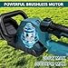Umelee Heckenschere Akku Grasschere mit 53cm Strauchscherenmesser, Rasenkantenschneider, Gartenschere Kompatibel mit Makita 18V Li-Ion Akkus BL1860 BL1850 BL1840 BL1830 BL1820 (Ohne Akku)