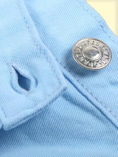 Image of KiddoPanti Girls Denim Over Lap Shorts