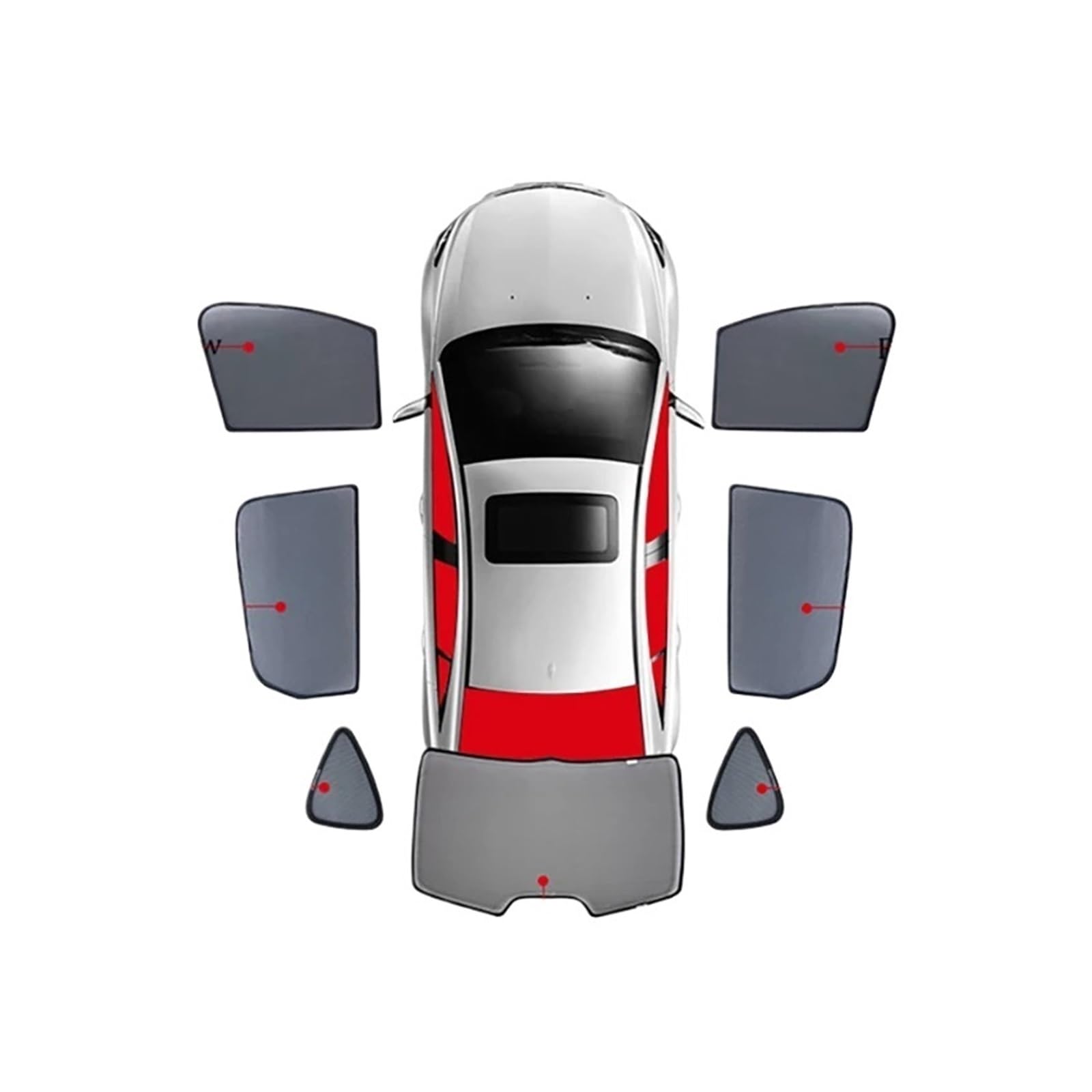 Parasol Ventana Coche Para Suzuki Para Vitara Para JT Para Grand 2005-2017 Parasol Coche Magnético Protector Parabrisas Delantero Cortina Trasera Ventana Lateral Bebé Visera Sombrilla Paraguas Coche(C