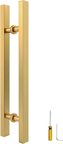 Miniatura 7 de Manija grande de acero inoxidable de 48 pulgadas para puerta delantera, de doble cara, manija de puerta corrediza de granero, manijas de puerta en