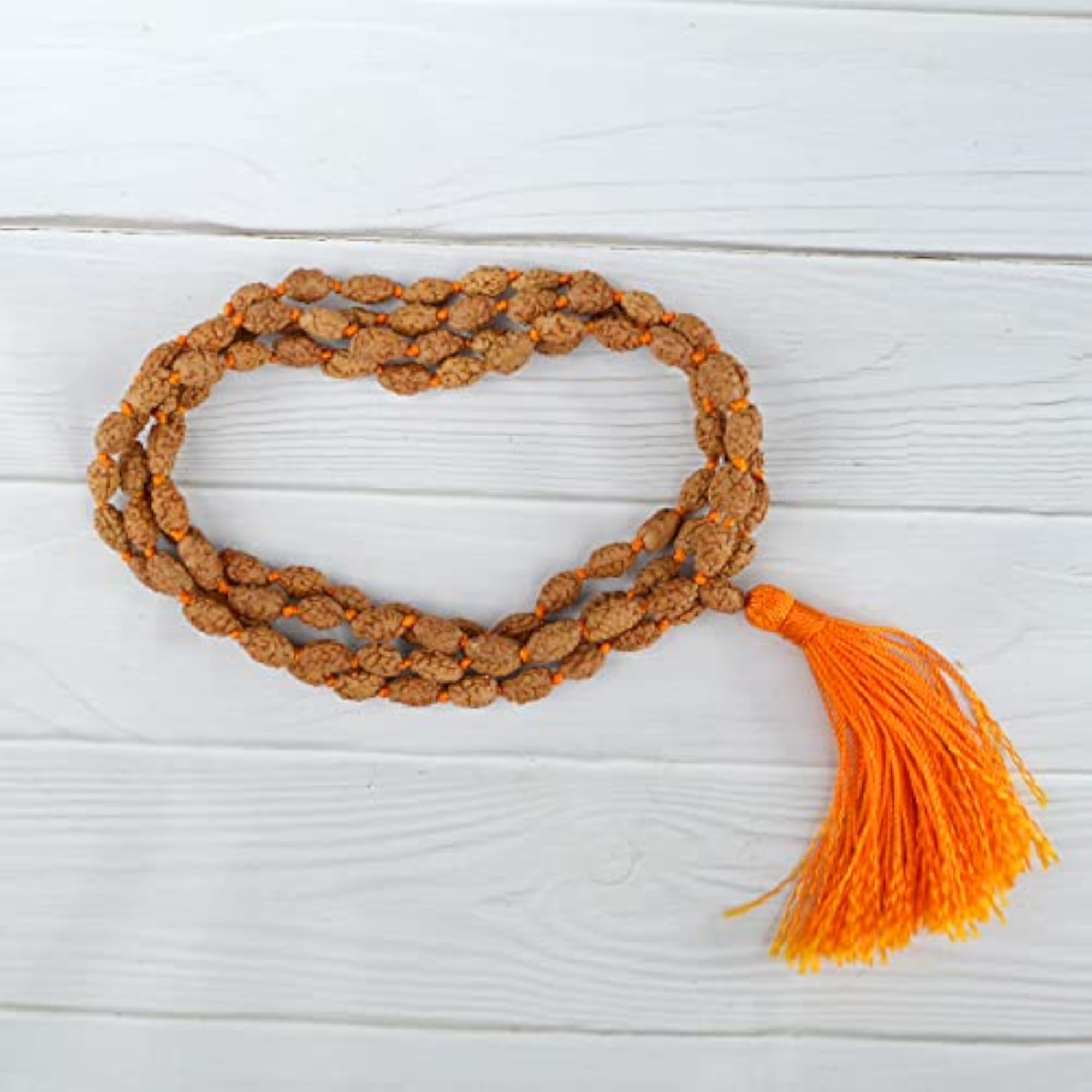 Certified 2 Mukhi Rudraksha Mala Necklace, Spiritual Gift