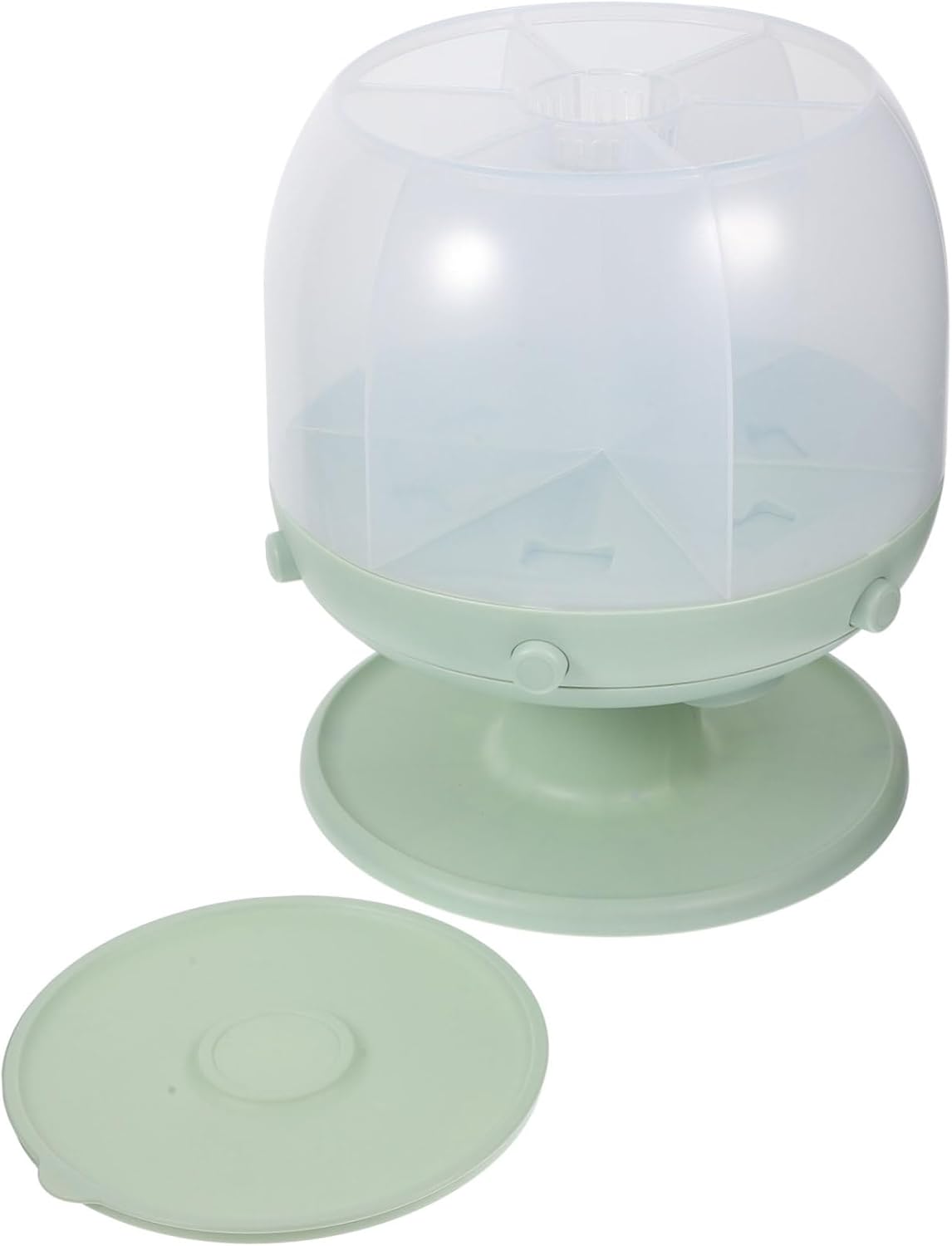 Rotating Rice Dispenser Ergonomic Food Container Airtight Cereal Storage Holder for Kitchen Design for Rice Beans Grains and More