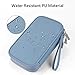 DDgro Cord Travel Organizer Tech Accessories Carrying Case Electronic Gadgets Cables Charger Mobile Phone Earphones Power Bank SD cards Pouch (Haze Blue, PU-M)