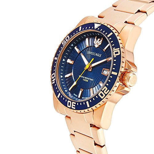 Image of Swiss Eagle Analog Blue Dial Men Watch