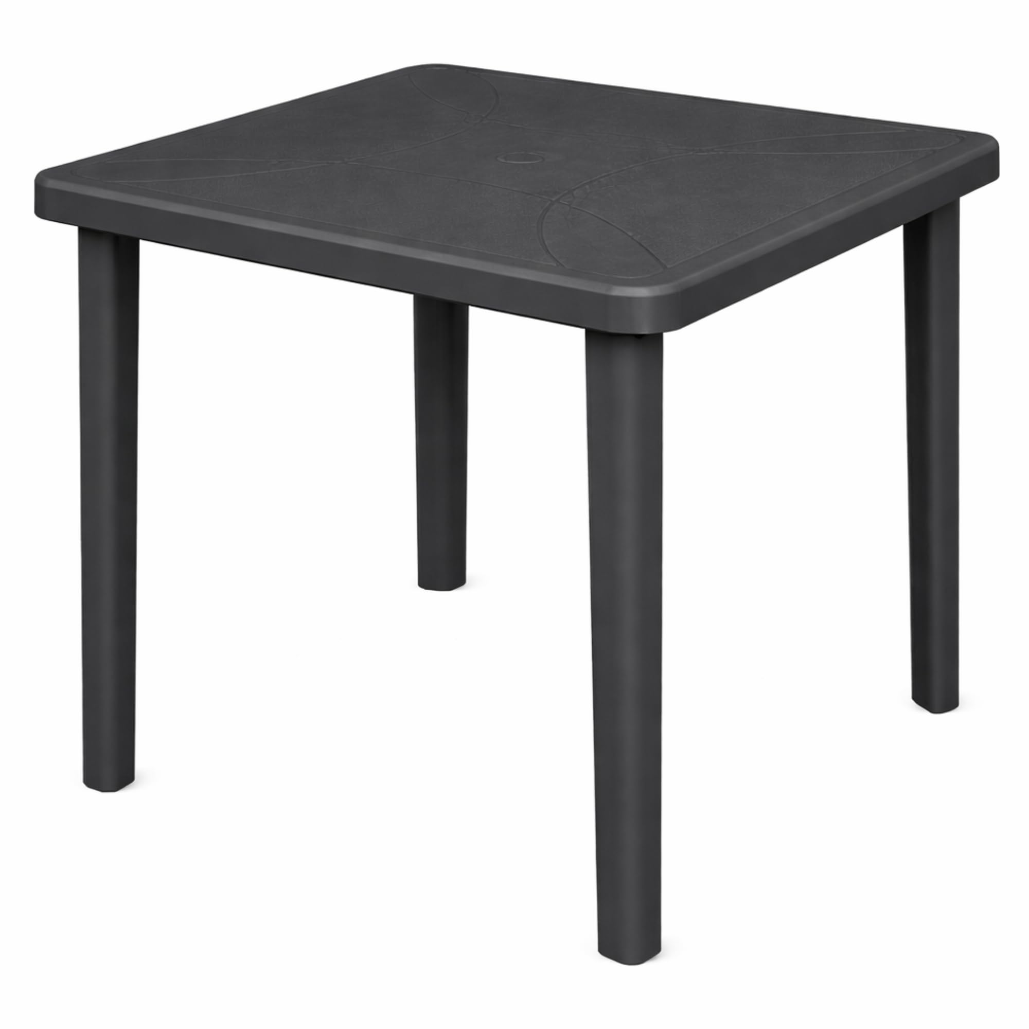 HOUSE COLLECTION TAVOLO DA GIARDINO NETTUNO 80x80x72cm colore ANTRACITE, in POLIPROPILENE