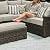Signature Design by Ashley Brook Ranch Outdoor Sectional, 3-Piece Patio Furniture Set with Rust-Free Aluminum Frame, L Shaped Resin Wicker Couch and Bench for Backyard Entertaining, Beige & Brown