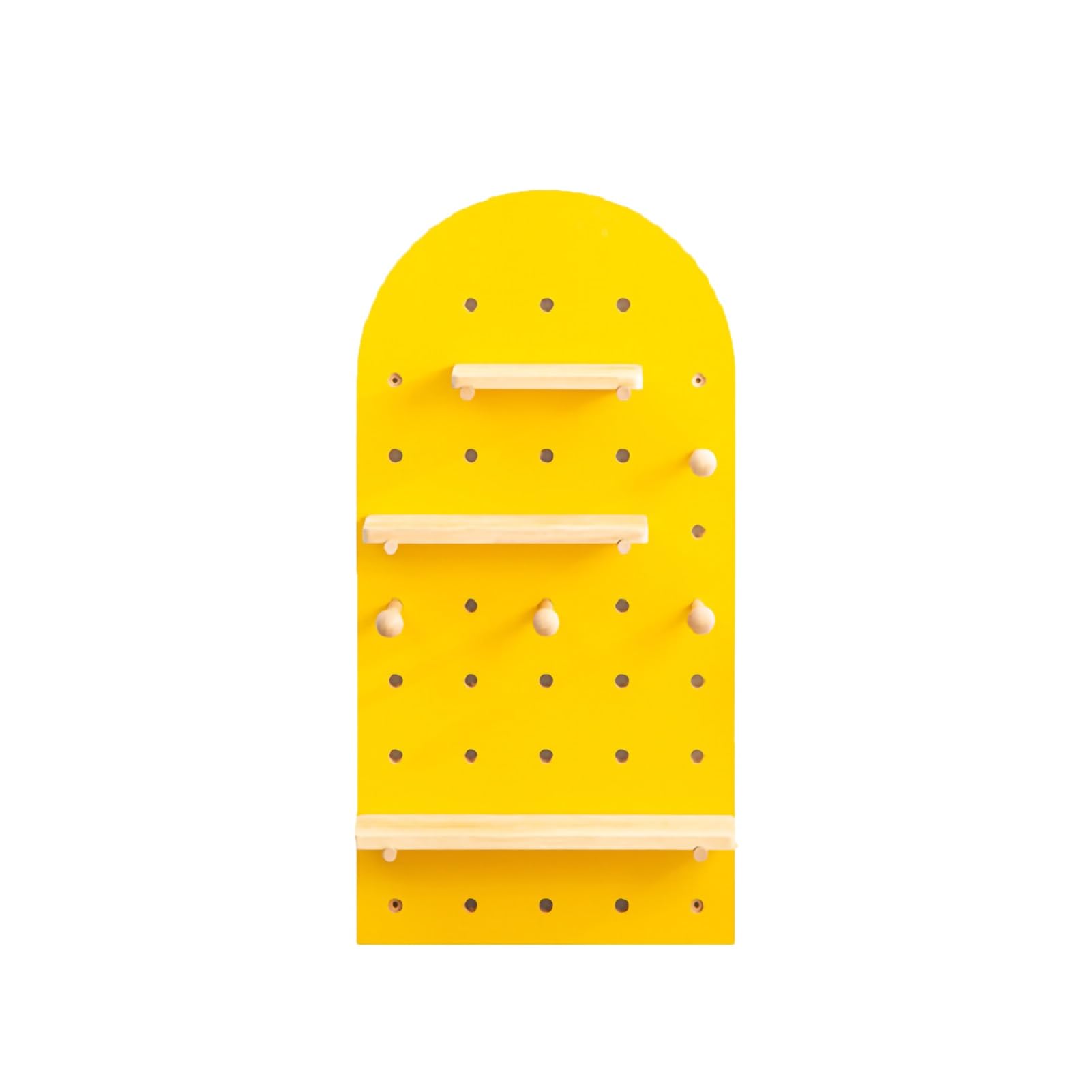 Narzędzie Pegboard Garaż Stojak ścienny Zestaw kluczy do przechowywania wierteł Stojaki Uchwyty, Drewniany Pegboard, Litego Drewna Pegboard Dekoracyjny Stojak do Przechowywania Ściany Pegboard Łukowe