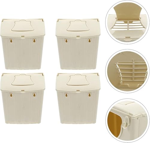 Miniatura 6 de POPETPOP Caja de cría de aves de 12 piezas, cacatúa, loro, casa de anidación de pinzones, nido de pájaros de plástico, tacto suave, fácil de limpiar