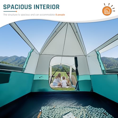 DMH 8 Person Tent with E-Port and Screen Porch