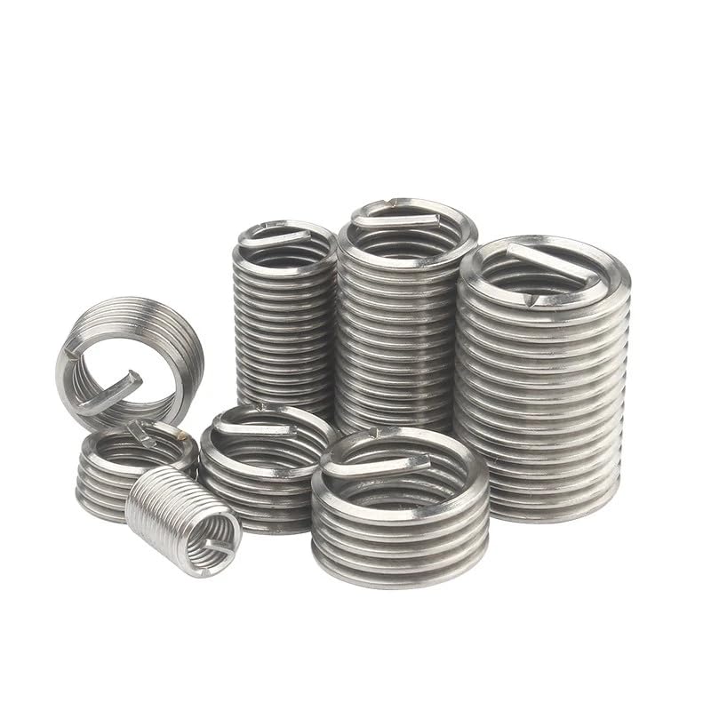 Inserto di riparazione filettato for boccola a vite 20 pezzi 4-40 1D-3D Filo in acciaio inossidabile 304 Inserti elicoidali(2.5D)