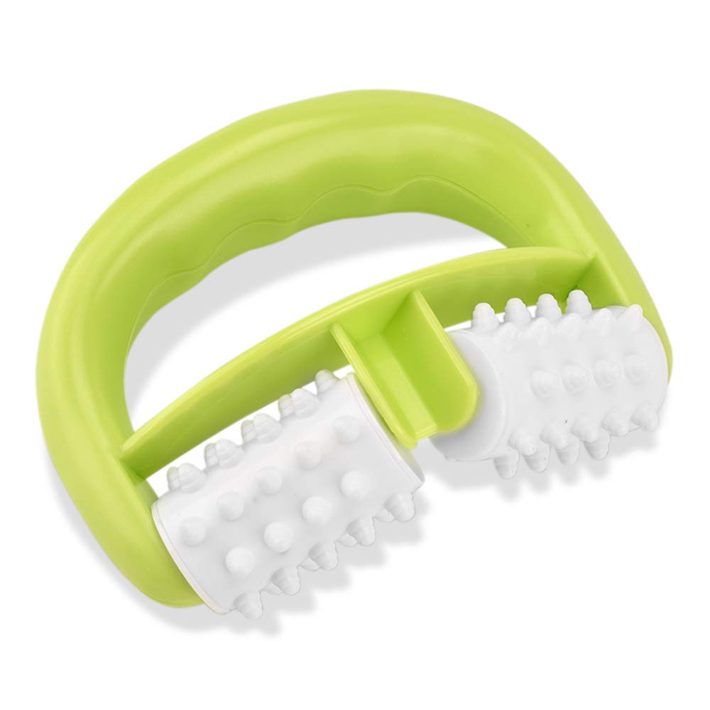 zroven Handheld Full Body Anti Cellulite Massage Cell Roller Massager Wheel Ball for Neck Arm Leg Pain Relief