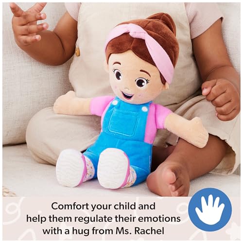 Image of Ms. Rachel Official Cuddle & Comfort Doll, 11 inch Premium Plush Baby Toy, Toddler Toys for Girls & Boys for Ages 6 Months to 3+