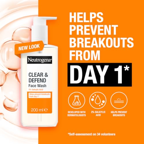 Neutrogena Clear & Defend Face Wash 200ml - Oil-Free Cleanser - Image 2