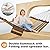GAFETE 14ft Two Person Outdoor Hammock, Portable Camping with Folding Steel Spreader Bar, Carrying Bag, Carabiners, Tree Straps, Pillow & Sidebag, Quick Dry Textilene, 550 lbs Capacity (Coffee)