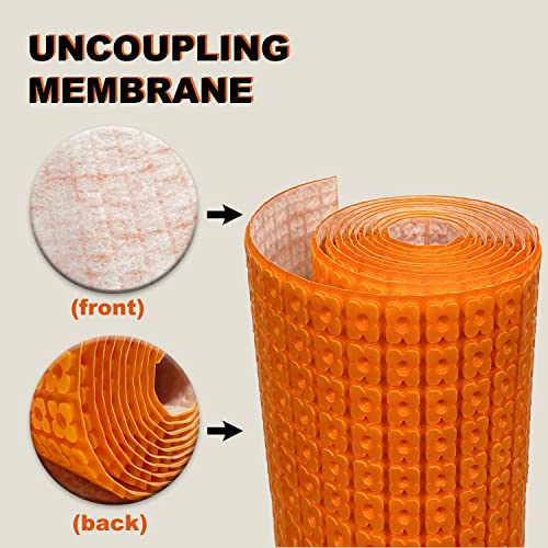 Maxkosko HWC-MEMBRANE Heating Cable Underlayment Membrane, Easy Installation And Uncoupling Heated Floor Mat thumb #3