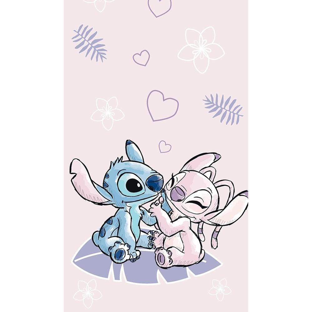 Jerry Fabrics Pink Disney Lilo And Stitch Beach Bathroom Sport Holiday Towel For Kids, Children