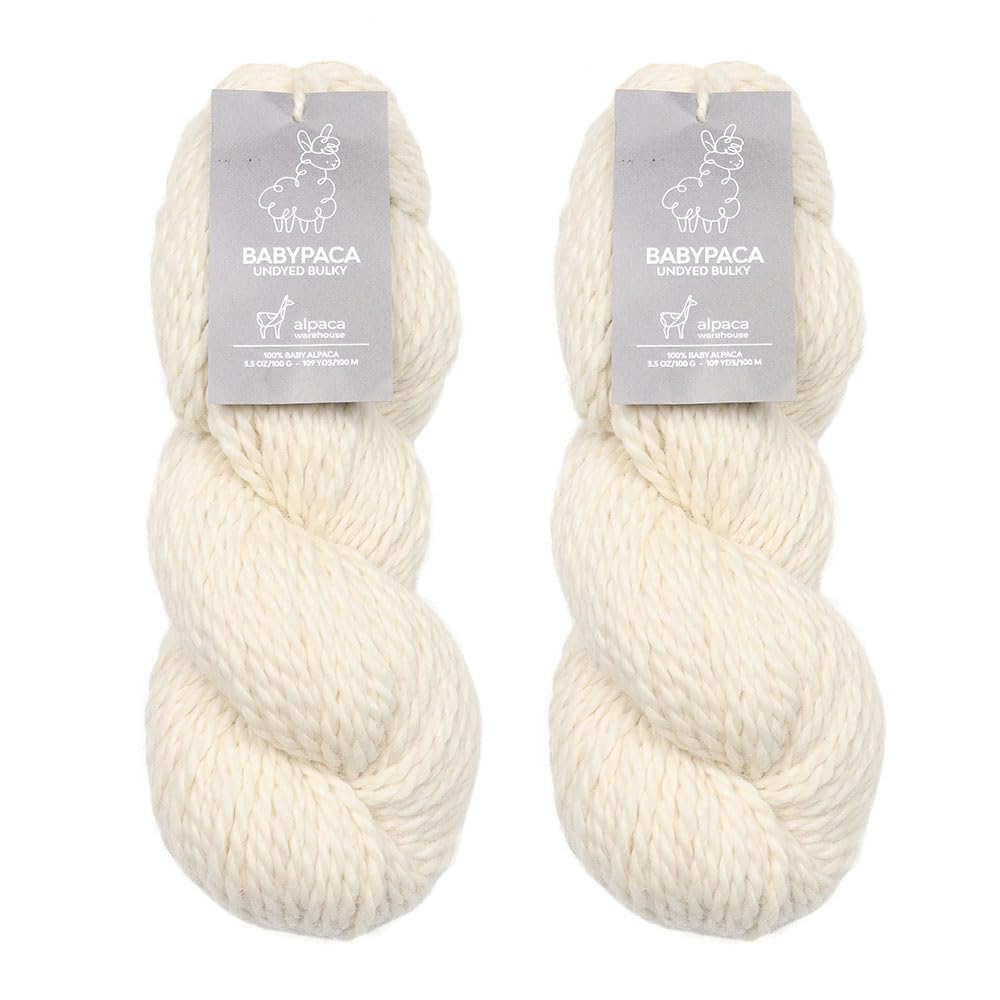 Alpaca Warehouse Bulky Undyed Baby Alpaca Yarn