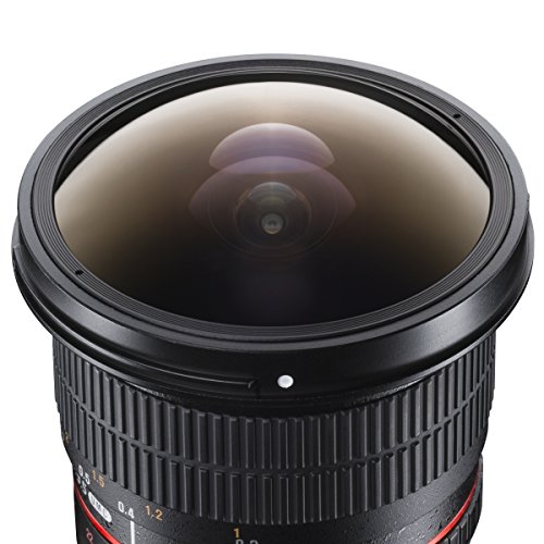 Walimex pro 8mm F3.5 Fisheye für Nikon F - Weitwinkel Fish Eye Festbrennweite manueller Fokus, Objektiv für Nikon-F Mount Kamera Nikon D7500 D7200 D7100 D500 D3500 D3400 D5600 D5300 D5200 D300 – Bild 5