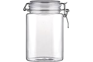Organize Your Tea Collection: Square Clip 1250ml Sealing Jar for Multifunctional Tea Storage