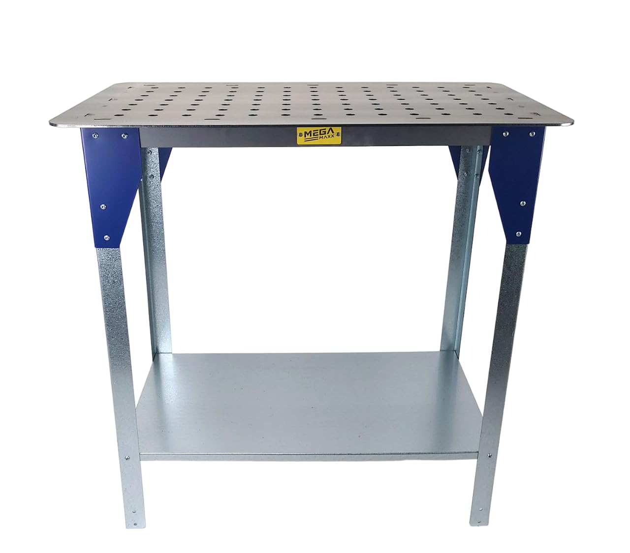 Steel Tig Welding Table with Bolt Down with 91 Holes for Jigs, Workshop, Garage, Shed, Factory, Workspace - 5mm Thick Durable, Welder, Trolley, Mig, Bench, Work, Metal, Tools, Workbench
