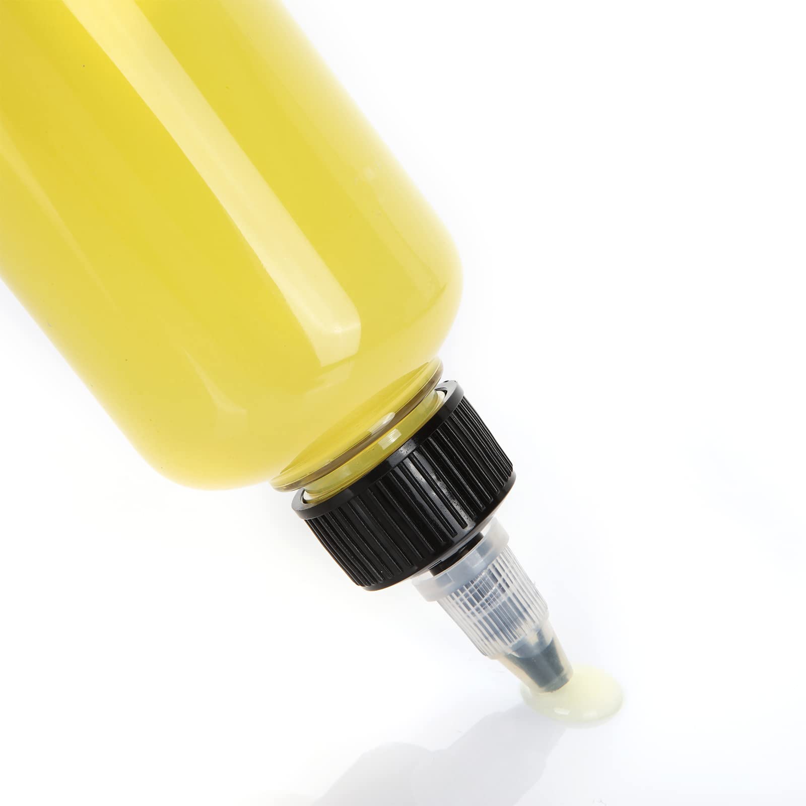 STARVAST 12 bottiglie di distribuzione da 250 ml, graduate con tappo a torsione nero, bottiglie di compressione vuote in plastica con scala per liquidi, inchiostri, oli