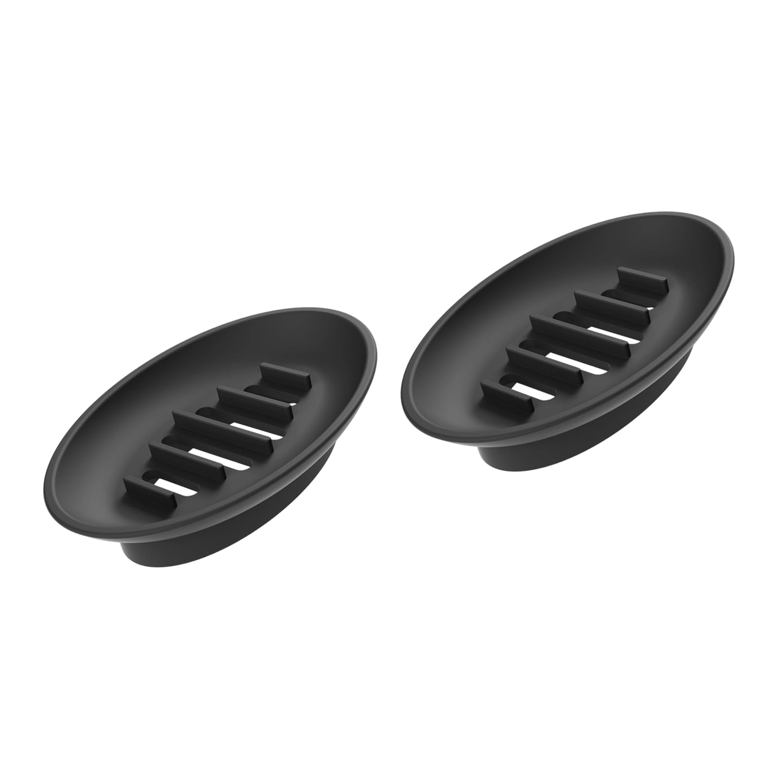 2Packs Soft Silicone Soap Tray with Water Drainage Feature Soap Dishes for Tight Space Bathroom Kitchen Organization Bathroom Tray