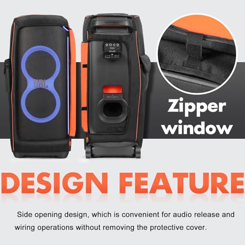 Speaker Stofkap Beschermhoes voor JBL PartyBox Ultimate Draagbare Speaker, Multifunctionele Opbergtas met Zakken voor Microfoon en Kabels - Afbeelding 5