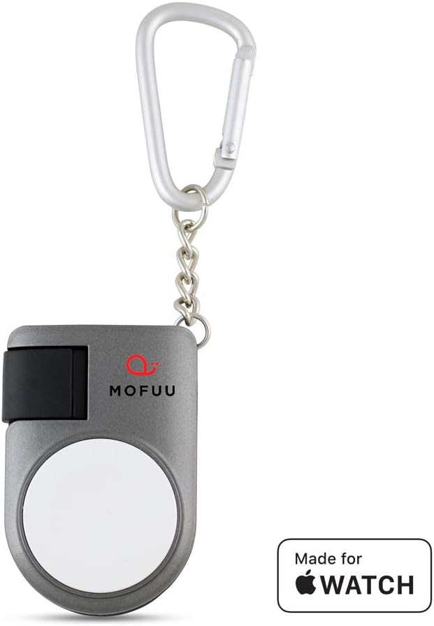 Keychain Magnetic Charger Cable Compatible with The Apple Watch [MFi Certified] - Gray