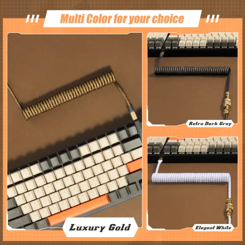 XINMENG X MAMBASNAKE C03 Coiled Keyboard Cable, Type-C HyperSpeed Line with 8KHz Return Rate - Image 3