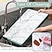 2-Layer Drawer and Shelf Liner for Kitchen Cabinet: 12 in X 20 Ft Non Slip Waterproof Shelf Paper Non Adhesive Refrigerator Liners White Marble Easy Liners for Bathroom with Knife Tape Measure