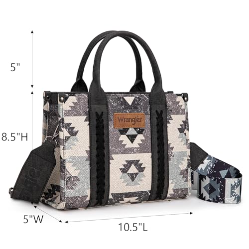 Image of Wrangler Purse Western Aztec Tote Bag Women Top Handle Handbags with Detachable Strap | Western