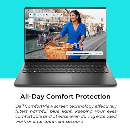Image of Dell 16 inch FHD+ 2K Touchscreen Laptop, 2026 Edition | AMD High-Performance Ryzen 7 CPU | 16GB DDR5 RAM, 1TB Storage (512GB SSD + 500GB External) | Backlit Keyboard | Copilot AI | Business & Academic